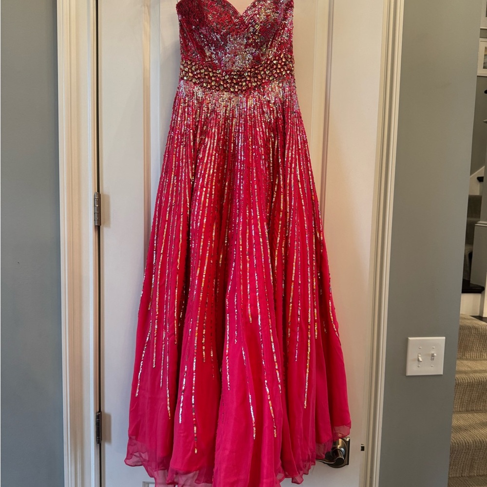Stunning Pink Sequin Gown